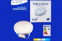 Էլ.պլաֆոն LED Wellmax կլոր արտաքին 24W 4000K