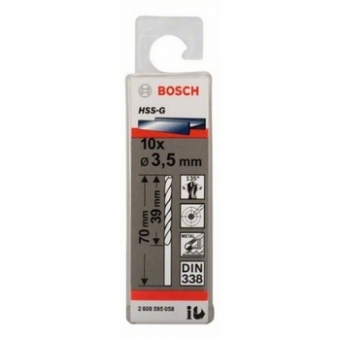 Metal Drill bits HSS-G Silver 3.5 mm Bosch Professional