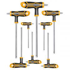 Set of keys with T-handle T10-T50 INGCO HHKT8083