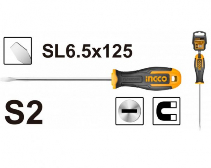Screwdriver 6.5 * 125 mm INGCO HS686125